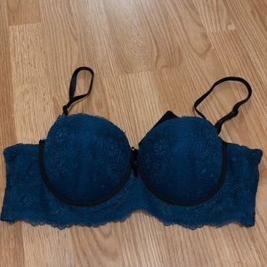 Blue Lace Bra